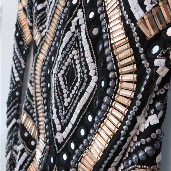 Black sequin mini dress - Picture 5 of 6